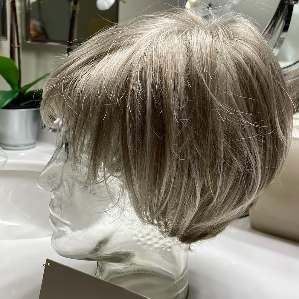 Mariska Lace Front Wig by Jon Renau is a pixie with short and long front layers!
